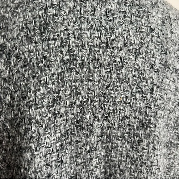 Tart Marled Grey Knit Long Open Cardigan Jacket Medium - Picture 6 of 9